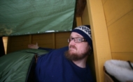 Vintercamping i hagen